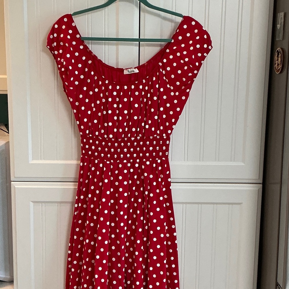 Disney-bounding Red/White polka dots. Perfect Mini Mouse dress!